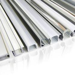 Aluminum profiles for LED flex strips - CUSTOM MADE - ideal for lifts | Nauled Srl